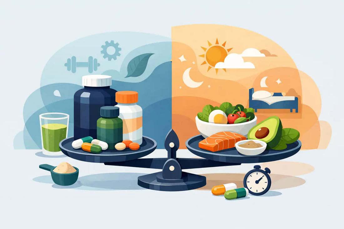 Dengeli Bir Günlük Supplement Rutini Örneği