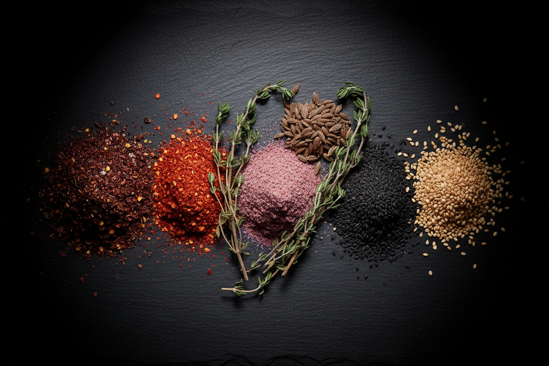 Premium Anatolian spices and botanicals — Urfa biber, Aleppo pepper, sumac, cumin, wild thyme, nigella — wholesale export Türkiye — Benjamin's Gardens