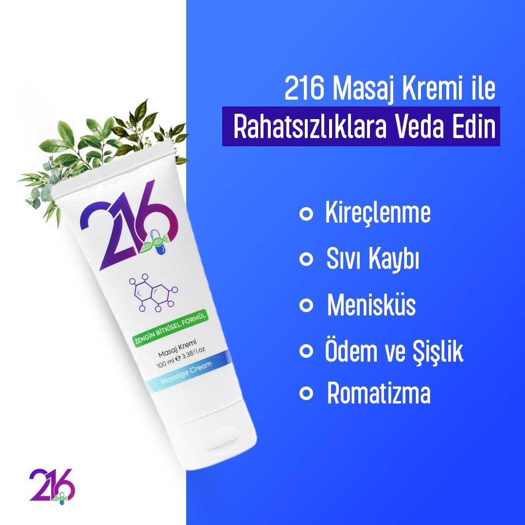 216 Kas Eklem ve Masaj Kremi
