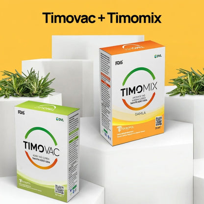 Timovac + Timomix Enerji Seti — EMA Onaylı Kekik Özü + Ü. Ar-Ge Formülü | Doğanın En Güçlü İkilisi