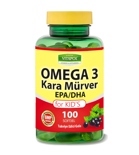 Kids Omega-3 Karamürver EPA DHA 100 Softjel