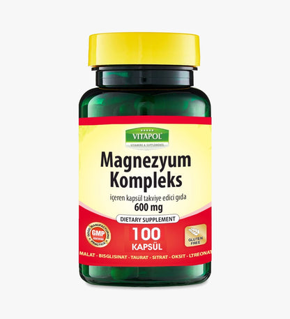 Magnezyum Kompleks 100 Kapsül | Çoklu Form Magnezyum