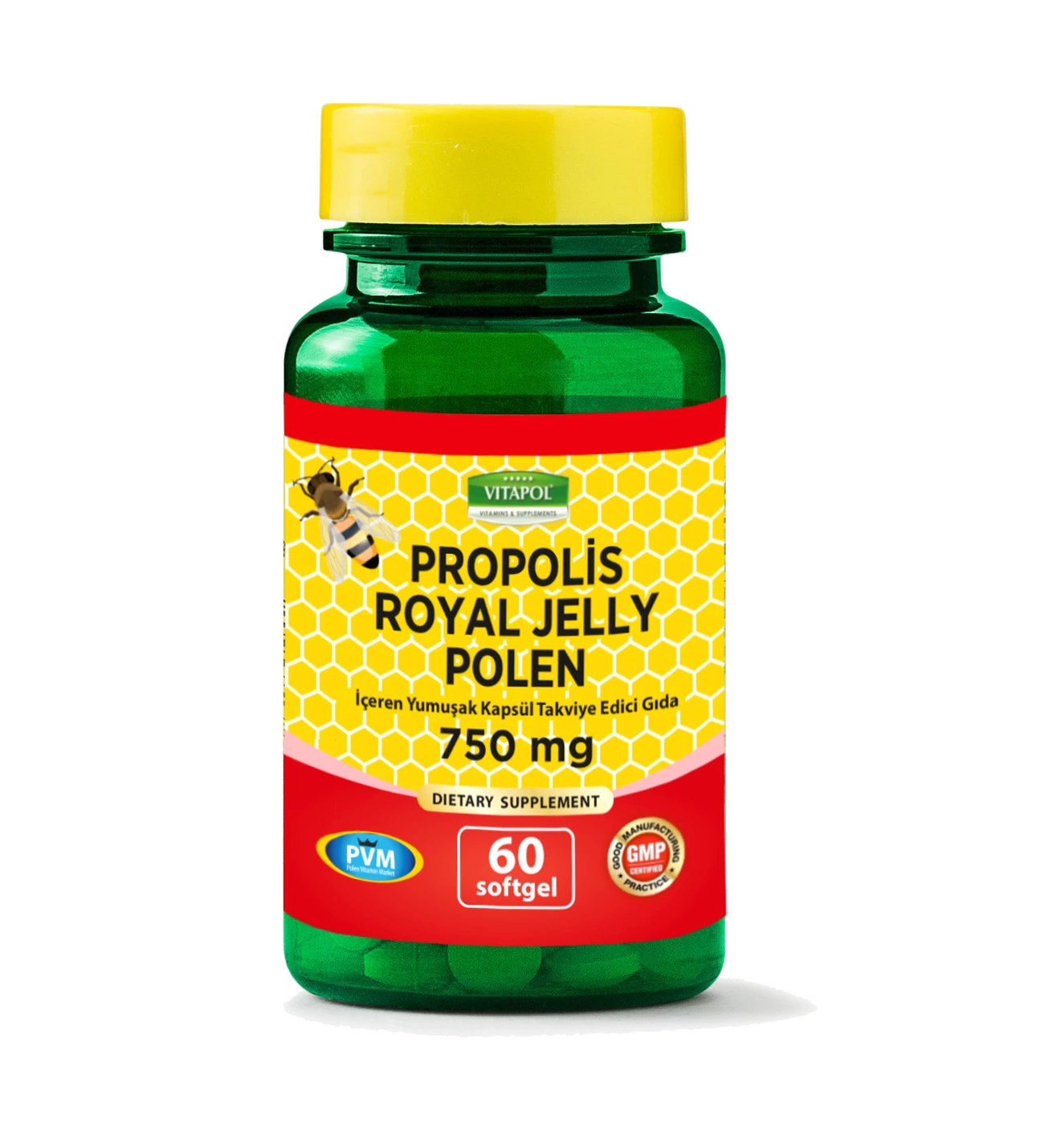 Propolis Royal Jelly Polen 750 Mg 60 Softjel