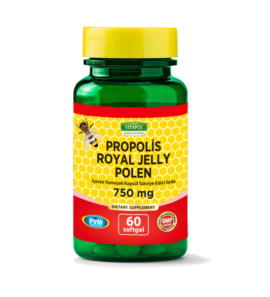 Propolis Royal Jelly Polen 750 Mg 60 Softjel