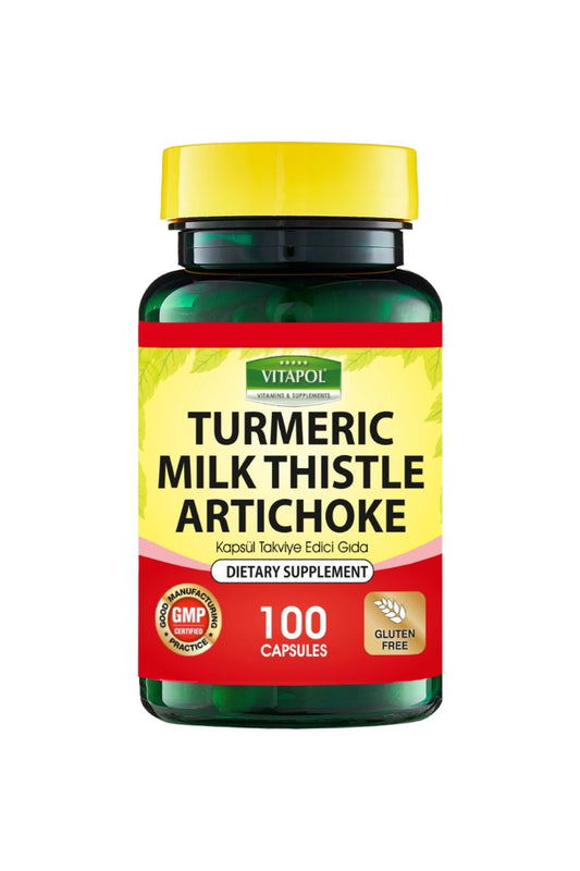 VITAPOL TURMERİC&MILK THISTLE&ARTICHOKE 100 KAPSÜL
