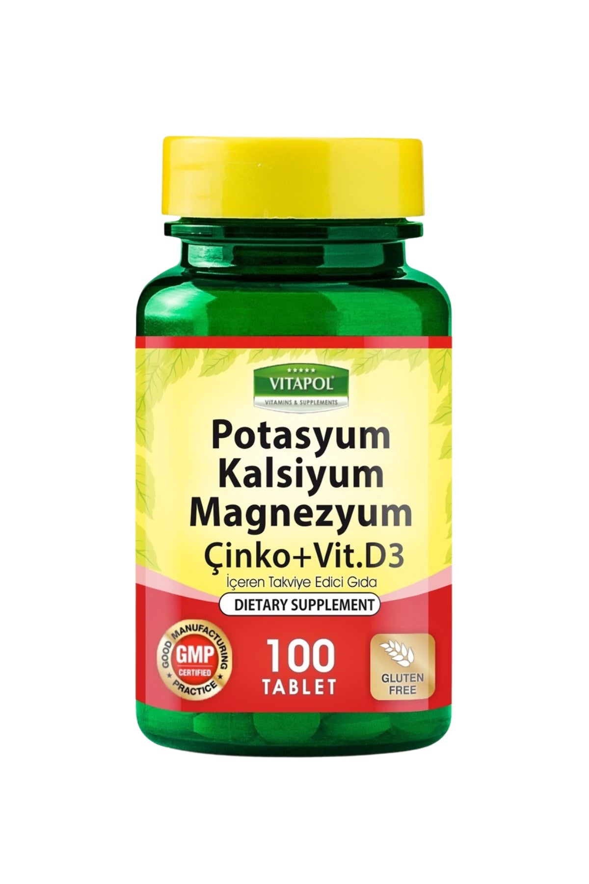 POTASYUM KALSİYUM MAGNEZYUM ZINC D3 100 TABLET