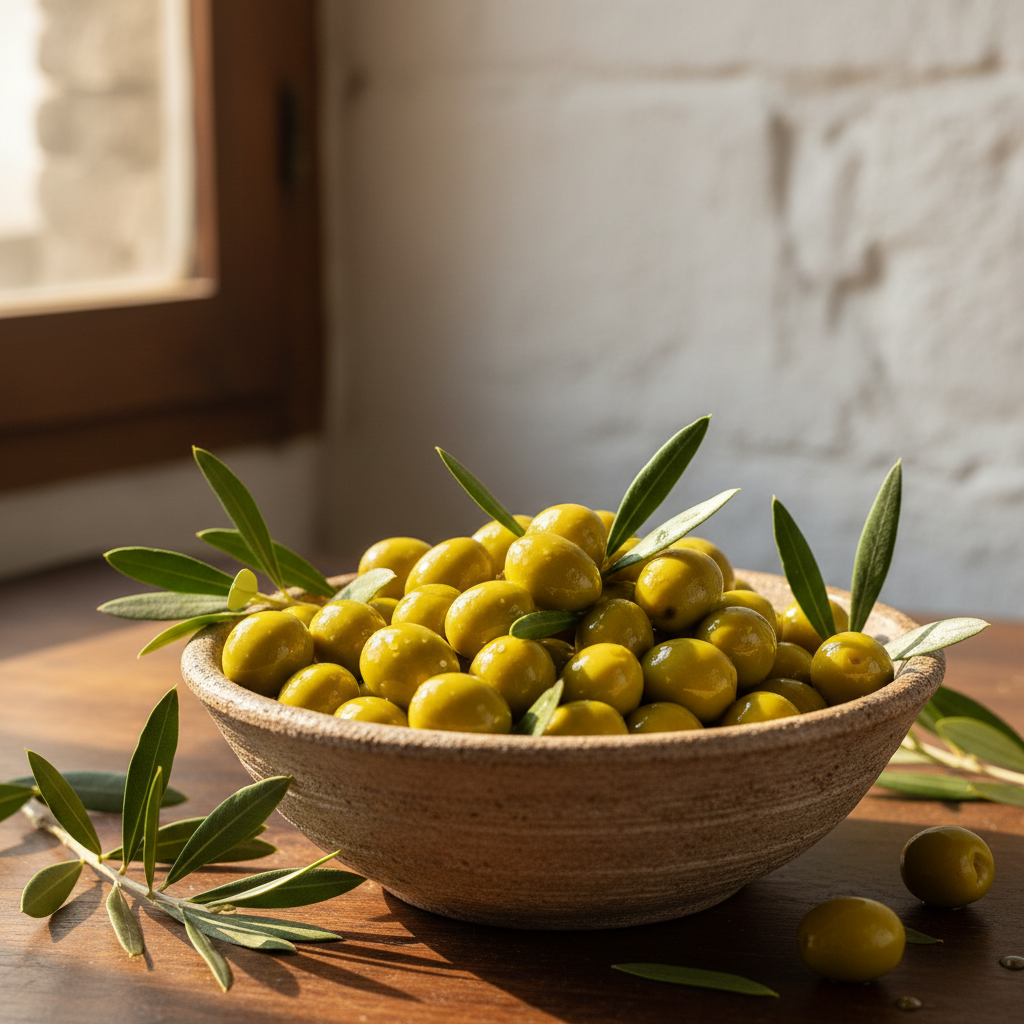 Ayvalık Yeşil Zeytin — Doğal Salamura | Premium İhracat | Benjamin's Gardens