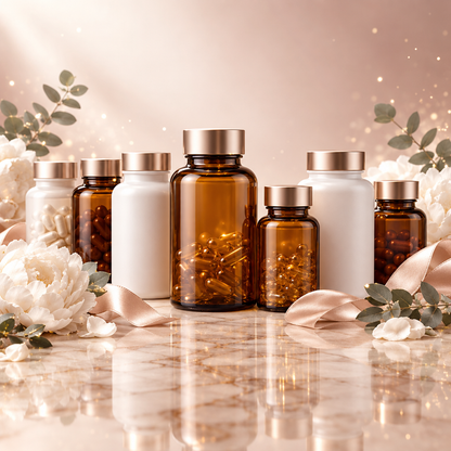Glow Ultra Elite Güzellik Protokol Seti — 7 premium takviye, cilt saç ve tırnak için eksiksiz güzellik protokolü, Benjamin's Gardens